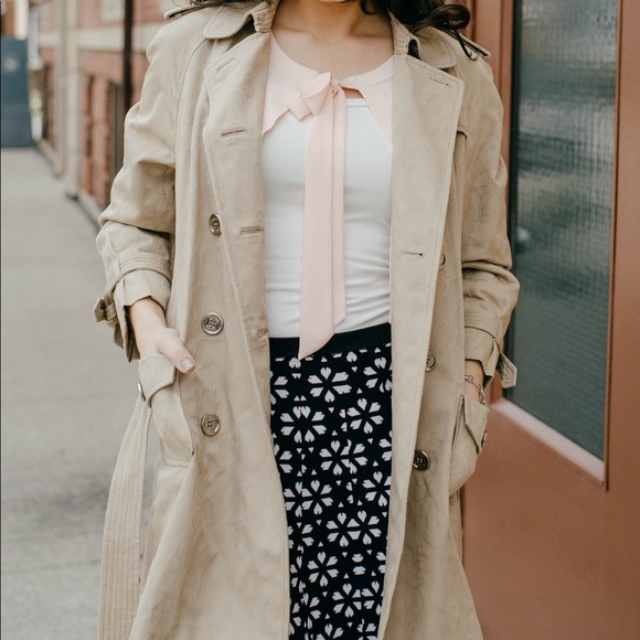 Coach Poppy monochrome cheetah trench coat - Picture 2 of 5